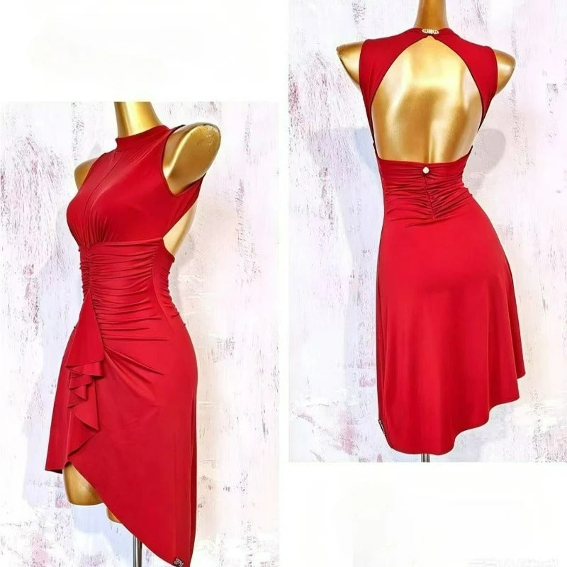 Backless tight fitting dress