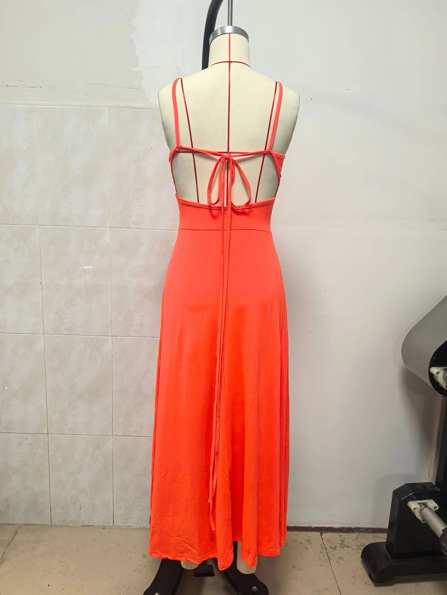 Backless loose dress
