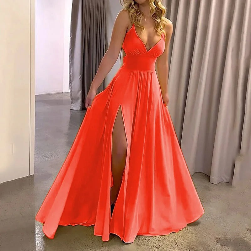 Backless loose dress
