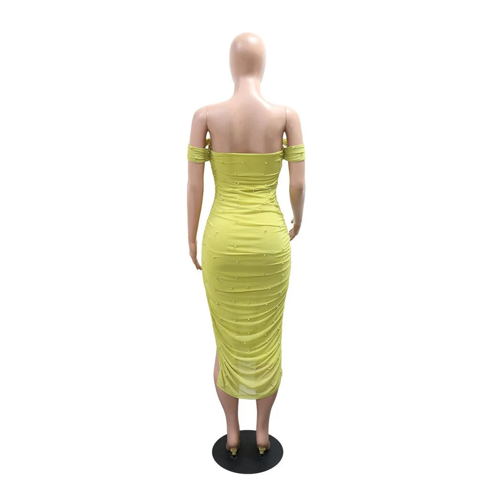 Tight strapless dress