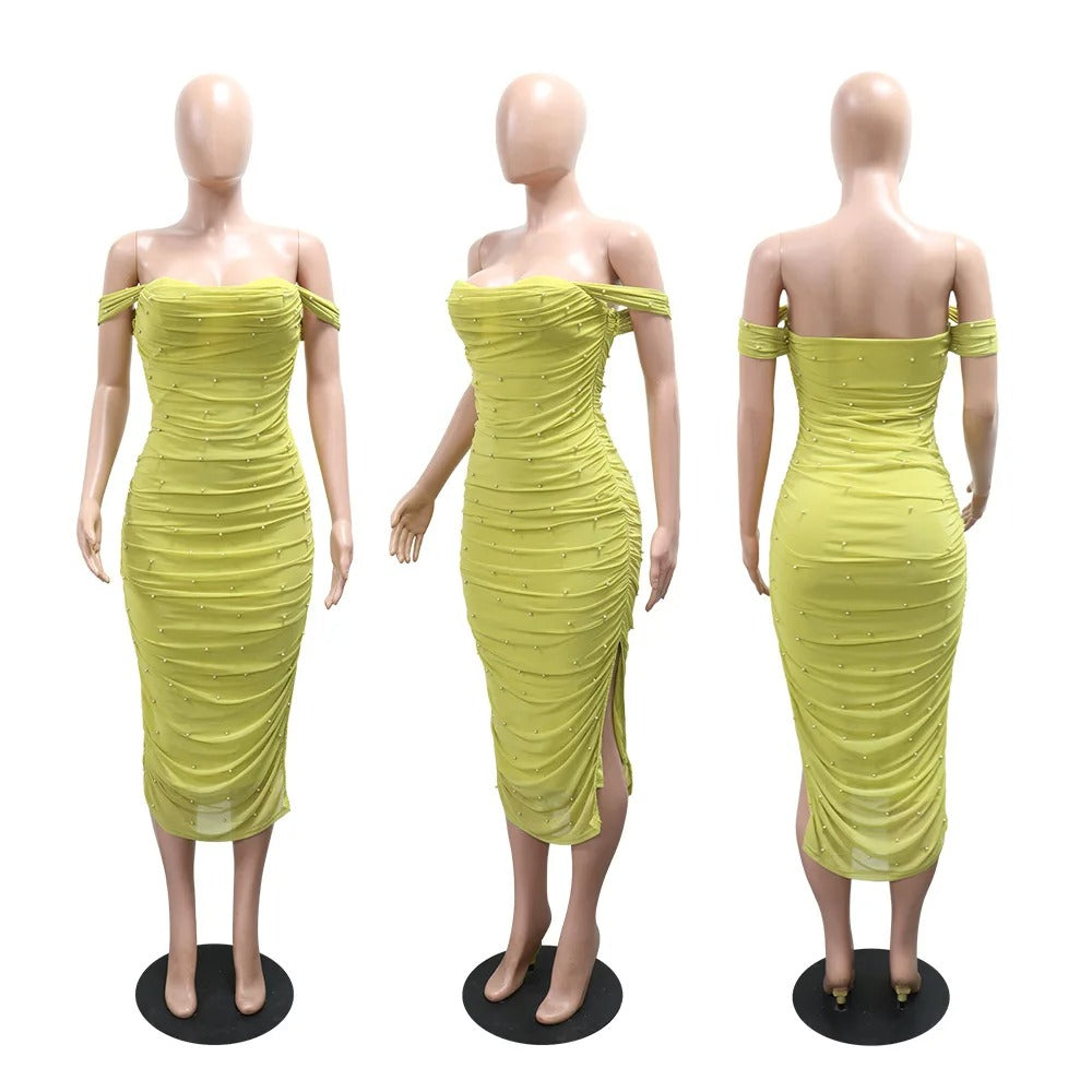 Tight strapless dress
