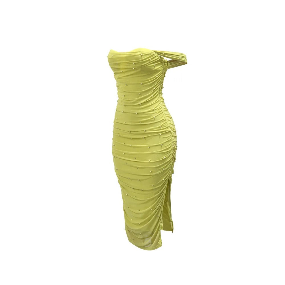 Tight strapless dress