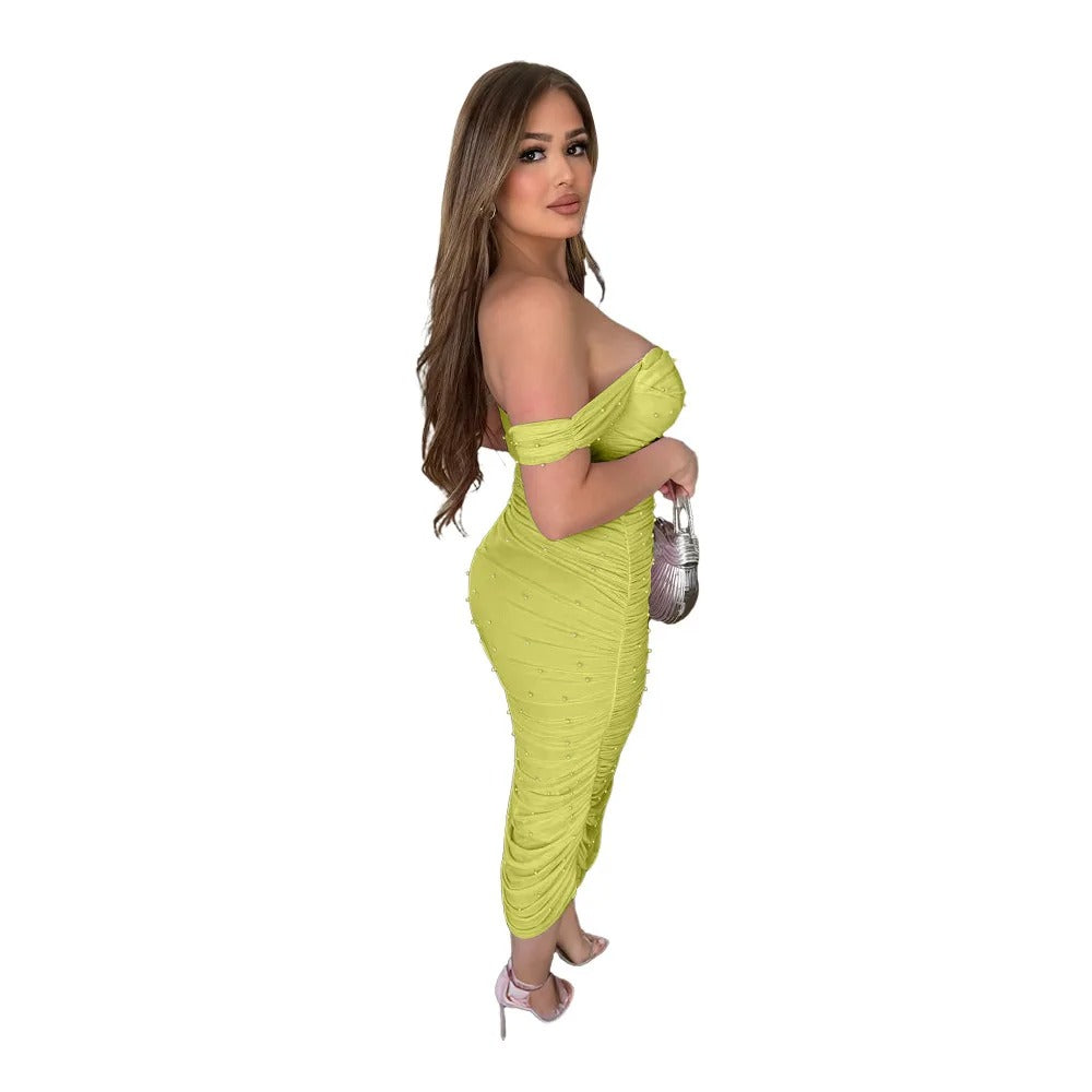 Tight strapless dress