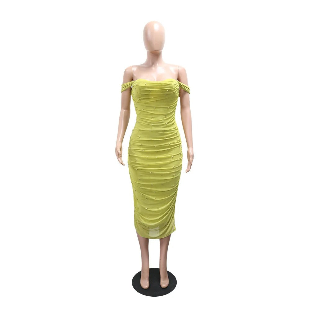 Tight strapless dress