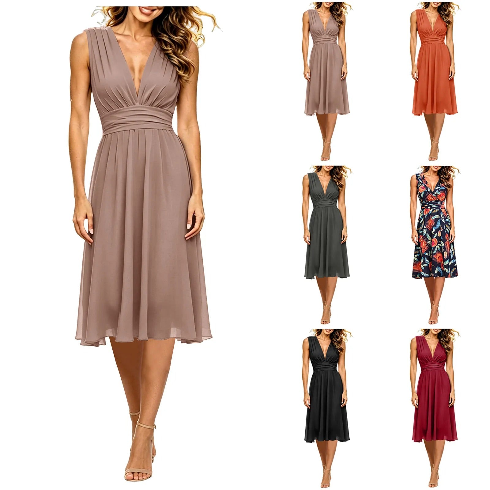 Medium to long A-line dress