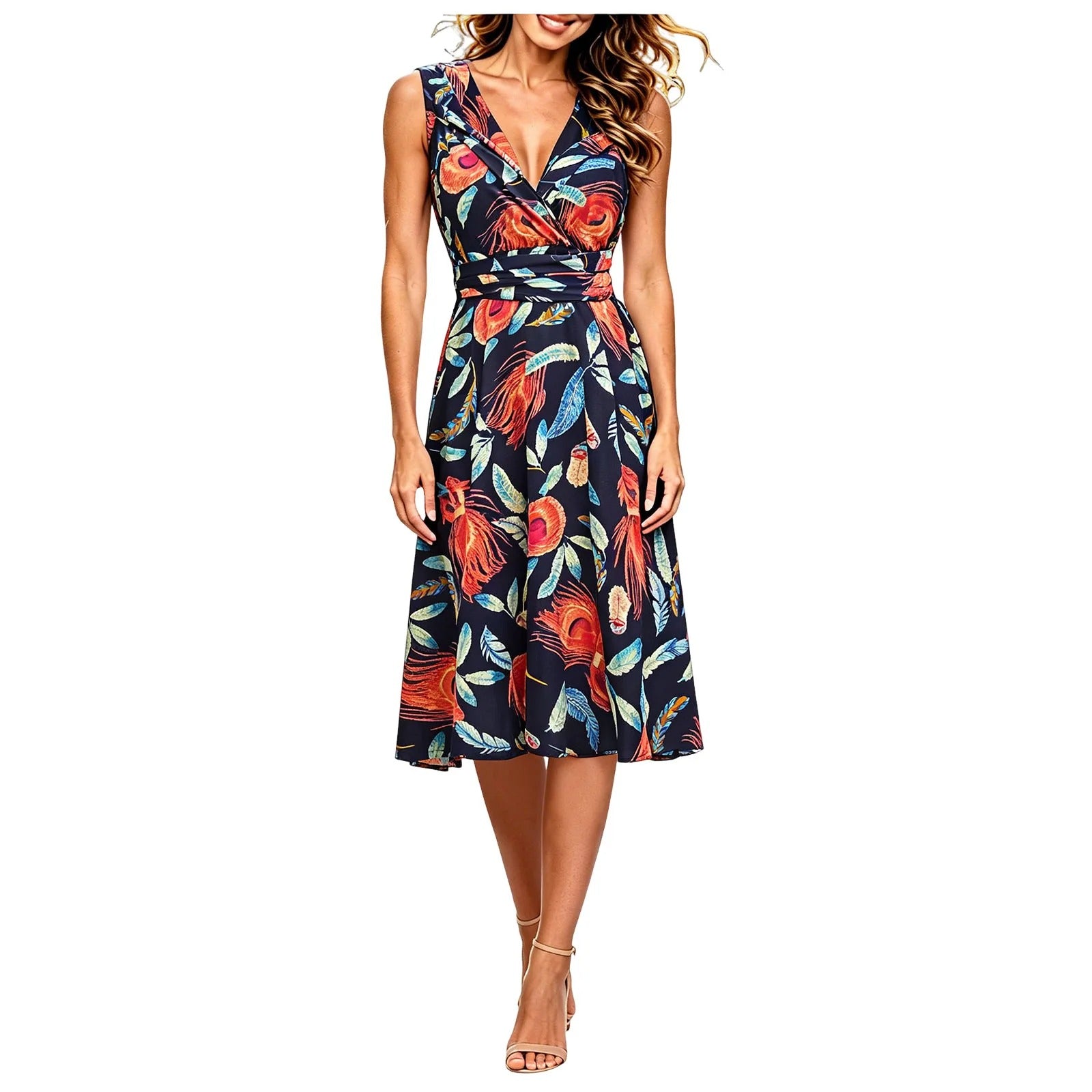 Medium to long A-line dress