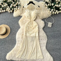 Pure Desire Wind Cream White Long Dress